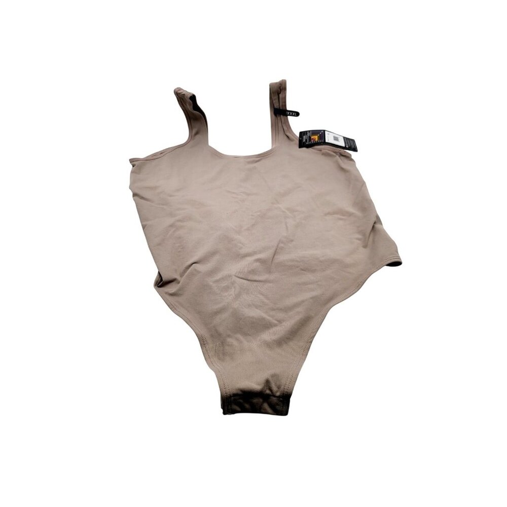 Maidenform Bodysuit Womens 3XL‎ Seamless Smoothing Thong Snap Plunge Neckline